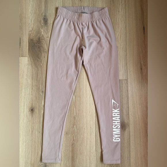 Gymshark core leggings Taupe blush pink Sz M *P2 - Picture 2 of 5